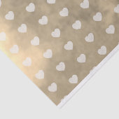 メタリックハートのデコペ結婚にロマンチックな金ゴールド 薄葉紙 (詳細)