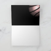 メタリックバケットボールブラックサンキューコーチカード サンキューカード (内部)