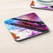 メタリックバスカーブマイアミ飲料用コースター コースター (左側)