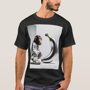 メタリックバナナとチンパンジー Tシャツ