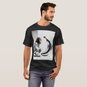 メタリックバナナとチンパンジー Tシャツ (正面フル)