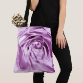 メタリックバラパープルトートバッグ トートバッグ (クローズアップ)