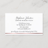 メタリックバラ金ゴールドルクースグリッタードリップボスレディ 名刺 (裏面)