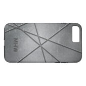 メタリックパターカスタムンのモノグラム電話ケース Case-Mate iPhoneケース (裏面(横))