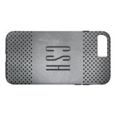 メタリックパターカスタムンのモノグラム電話ケース Case-Mate iPhoneケース (裏面(横))