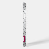 メタリックパーソナライズされたグリッター星ピンク Case-Mate iPhoneケース (裏面 / 左)