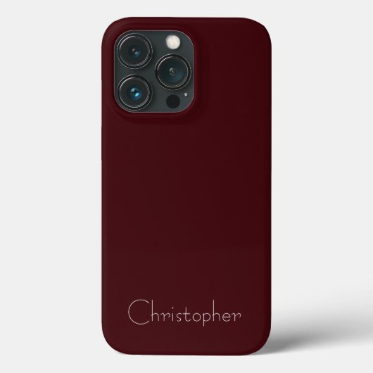 メタリックパーソナライズされたダークシエナ放射状テクスチャ Case-Mate iPhoneケース (裏面)