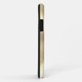 メタリックパーソナライズされたチタン金ゴールド放射状テクスチャ Case-Mate iPhoneケース (裏面/右)