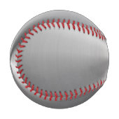 メタリックパーソナライズされたラジアルテクスチャ 野球ボール (正面左)