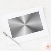 メタリックパーソナライズされたラジアルテクスチャ 長方形シール (封筒)