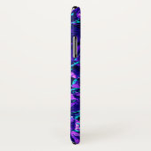 メタリックパープルとティール(緑がかった色) Case-Mate iPhoneケース (裏面/右)