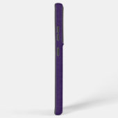 メタリックパープルとブラックペイズリーレースサムスンGa Samsung Galaxyケース (右側面)