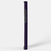 メタリックパープルとブラックペイズリーレース SAMSUNG GALAXYケース (右側面)