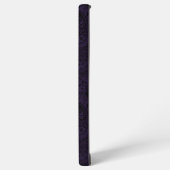 メタリックパープルとブラックペイズリーレース SAMSUNG GALAXYケース (左側面)