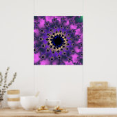 メタリックパープルアイ ポスター (キッチン)