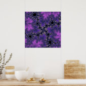 メタリックパープルスペックル ポスター (キッチン)