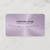 メタリックパープルティントテクスチャのイメージ 名刺 (正面)