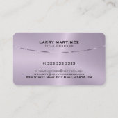 メタリックパープルティントテクスチャのイメージ 名刺 (裏面)