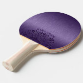 メタリックパープルブラシアルミニウムパープルレース 卓球ラケット (正面アングル)