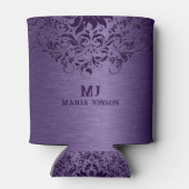 メタリックパープルブラシアルミニウムパープルレース 缶クーラー (裏面)