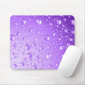 メタリックパープル抽象芸術雨滴 マウスパッド (マウス)