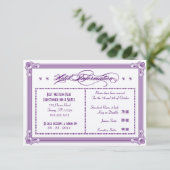 メタリックパープル&金ゴールド エンクロージャーカード (スタンド正面)