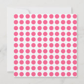 メタリックピンクとグリーンの誕生日パーティー招待状 招待状 (裏面)