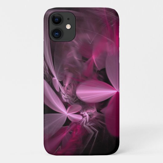 メタリックピンクの花の花弁 Case-Mate iPhoneケース (裏面)