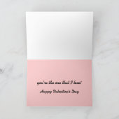 メタリックピンクゾウのバレンタインデー シーズンカード (内部)