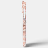 メタリックピンク赤面シックエレガントグリッター Case-Mate iPhoneケース (裏面 / 左)