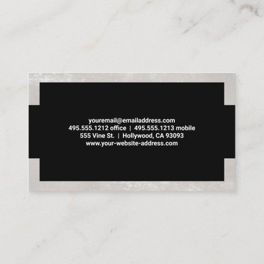 メタリックファイナンスのロゴ | バーグラフ 名刺 (裏面)