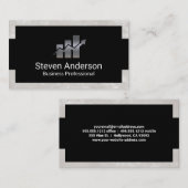 メタリックファイナンスのロゴ | バーグラフ 名刺 (正面/裏面)