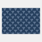 メタリックフィリグリーハヌカー(ユダヤ教)メノラー ラッピングペーパーシート (正面2)