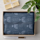 メタリックフィリグリー（ユダヤ教）メノラーピースラブライト 薄葉紙 (ギフト)