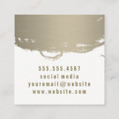 メタリックフェイクブラシ スクエア名刺 (裏面)