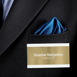 メタリックフェイクプロフェッショナルブラシ付き金ゴールドブラック文字 名札