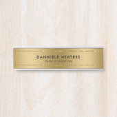 メタリックフェイク金ゴールド背景 サインプレート (正面)