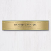 メタリックフェイク金ゴールド背景 サインプレート (正面)