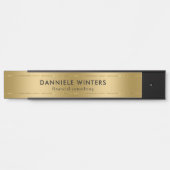 メタリックフェイク金ゴールド背景 サインプレート (正面)