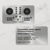 メタリックフェイクDJ 名刺 (正面/裏面)