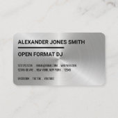 メタリックフェイクDJ 名刺 (裏面)