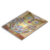 メタリックフクロウ手帳 ノートブック (左側)