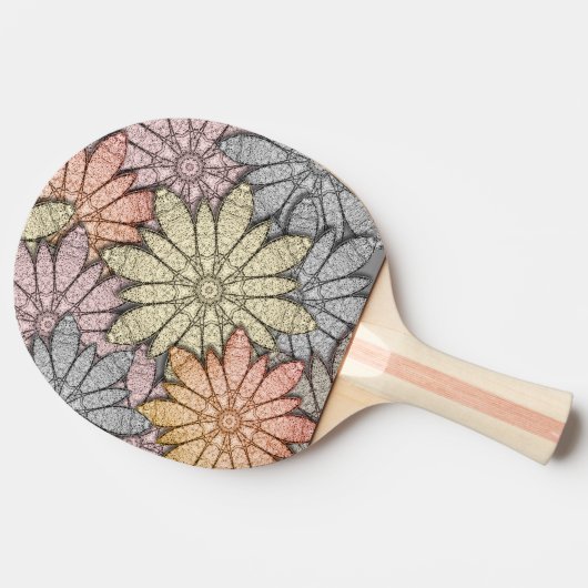 メタリックフラワー 卓球ラケット (裏面サイド)