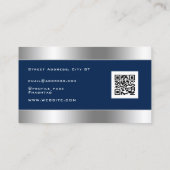 メタリックフレーム名フェイク刺 名刺 (裏面)