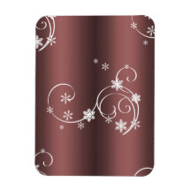 メタリックブラウン白い渦巻きクリスマス