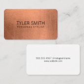 メタリックブラシフェイクド(Metallic Brashed) 名刺 (正面/裏面)