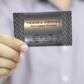 メタリックブラシ仕上げシャイン |ダイヤモンドメッキパターン 名刺