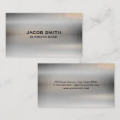 メタリックブラシ仕上げ高光沢 名刺 (正面/裏面)