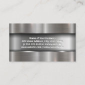 メタリックブラシ付き背景 名刺 (裏面)