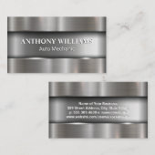 メタリックブラシ付き背景 名刺 (正面/裏面)